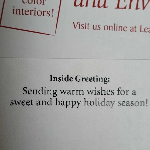 Christmas cards - Leanin; Tree, 12 cards and envelopes, new/unopened - Picture 3 of 6